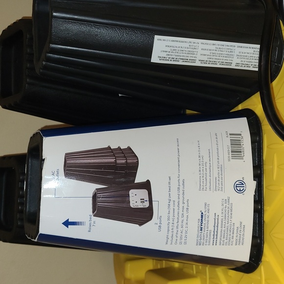 Dorm Bed Lifts With Outlets & USB Ports, Simply Essential - NWT - Picture 4 of 7